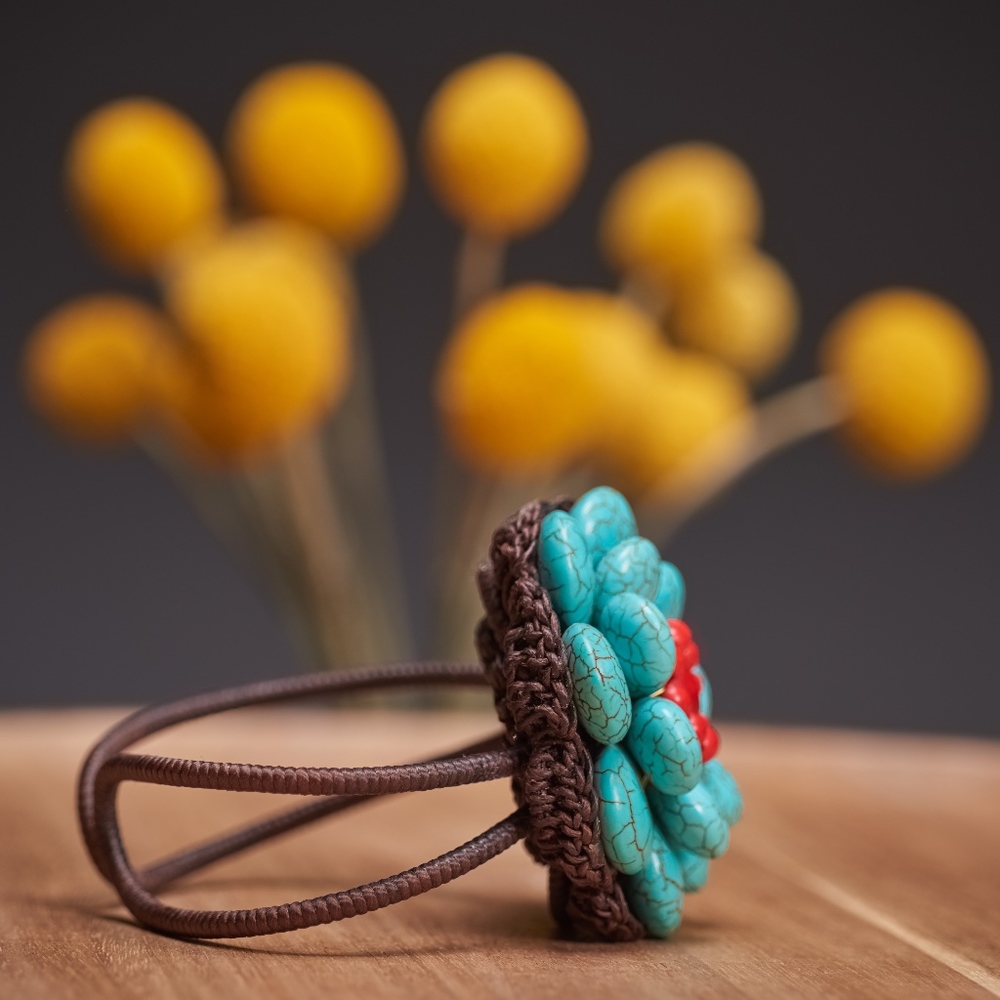 Handmade Flower Bracelet - Picture 3 of 4